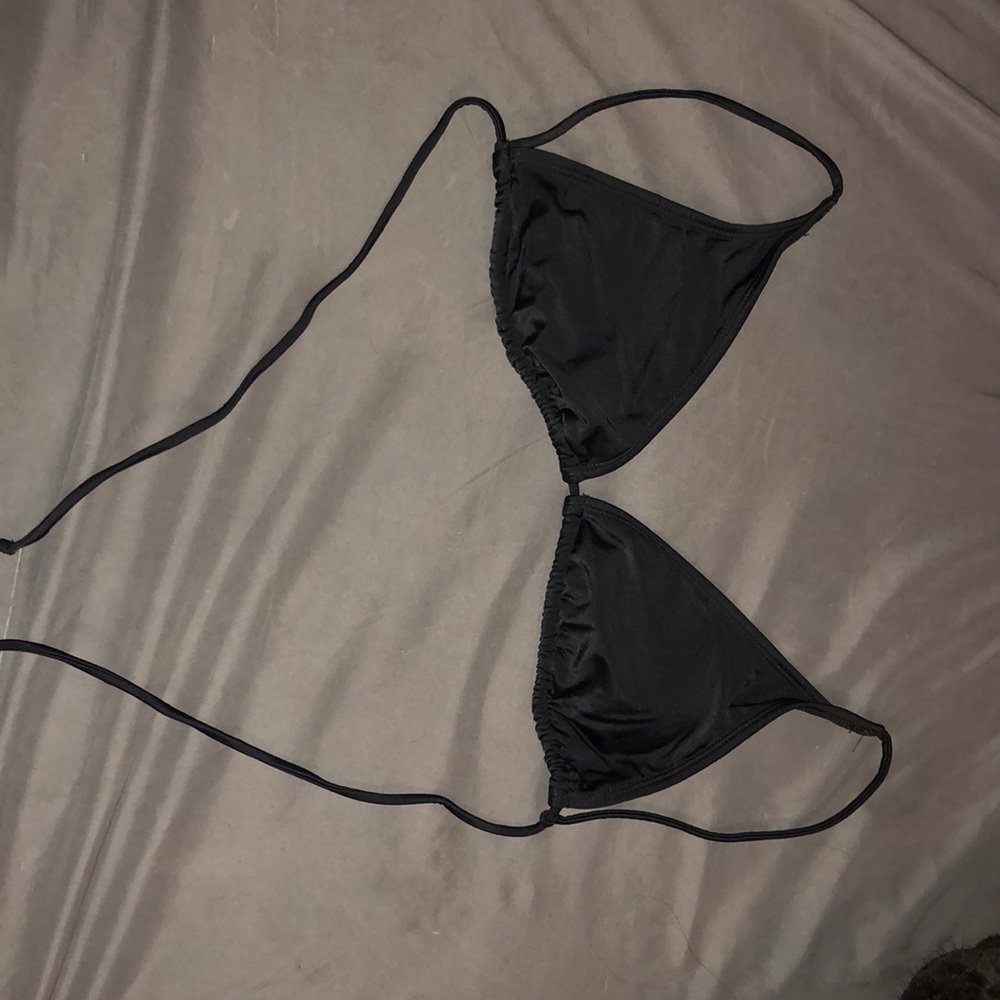 Simple Black Bikini Top